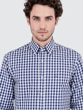 Paul & Shark Men's Check Cotton Shirt Blue Like New XL 43